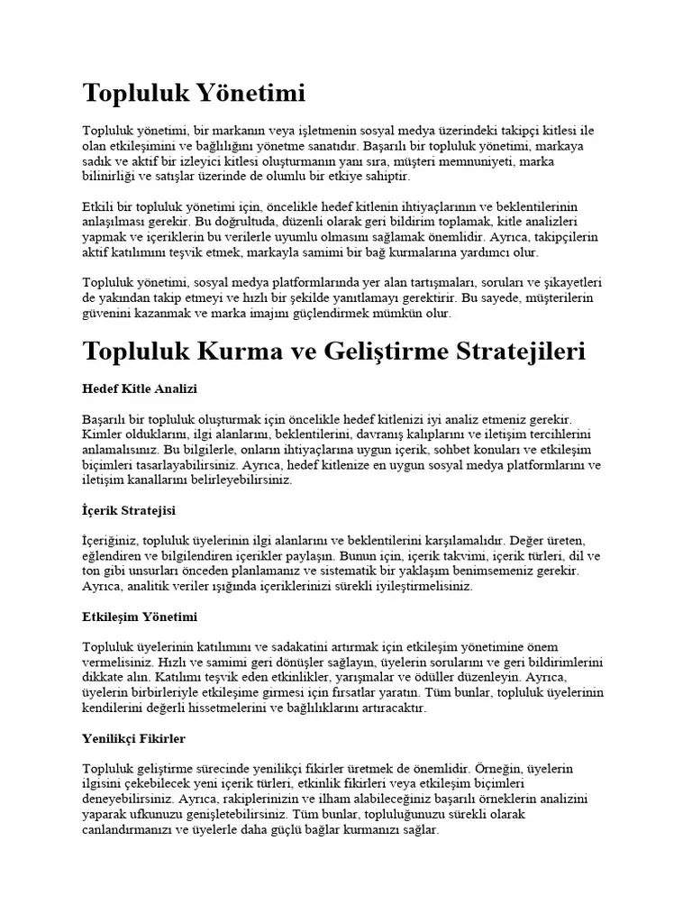 Fanslar ve Topluluk Yönetimi: Büyütme Stratejileri