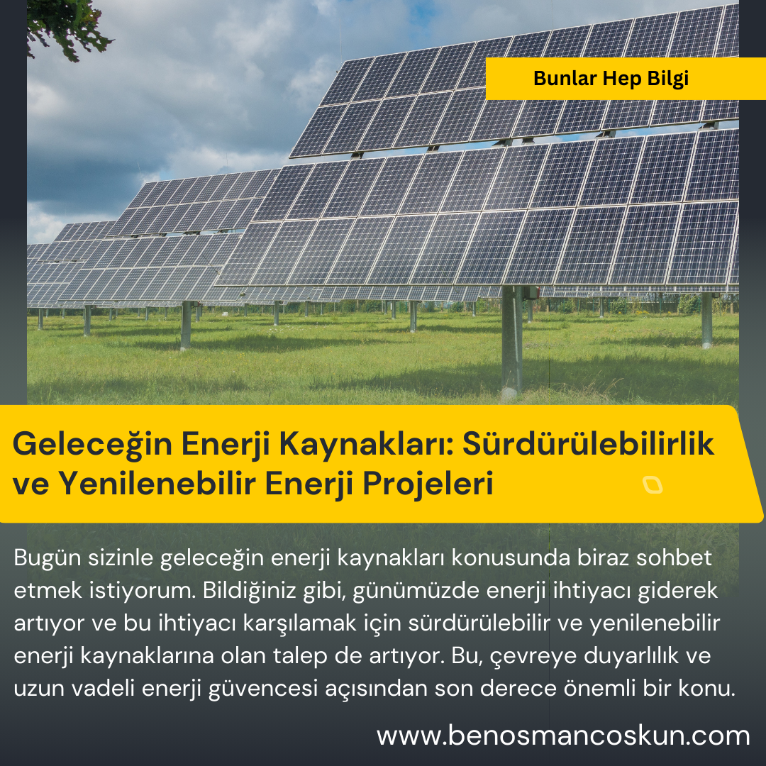 Yenilenebilir Enerji Kaynakları Ve Geleceğin Enerji Çözümleri