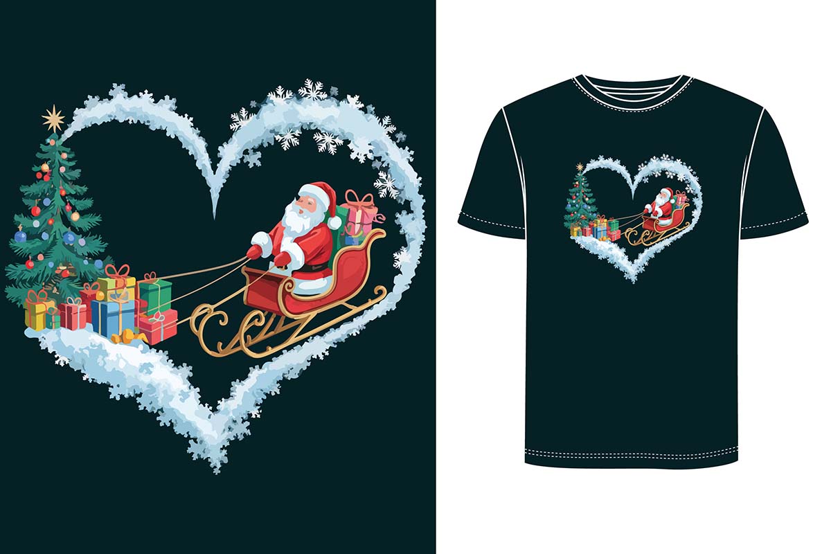 Top Christmas Transfers for Festive T-Shirt Designs