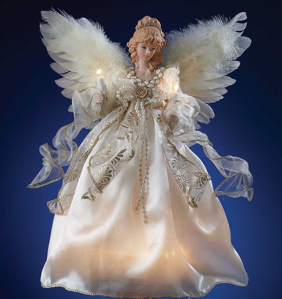 Glittering Star And Angel Tree Topper Designs