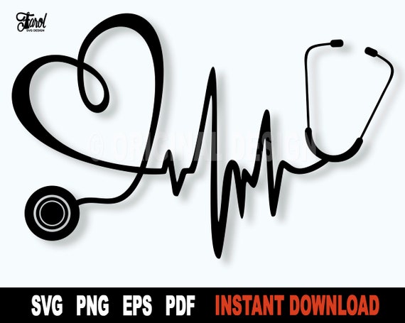 Stethoscope And Heartbeat Designs For Nurses