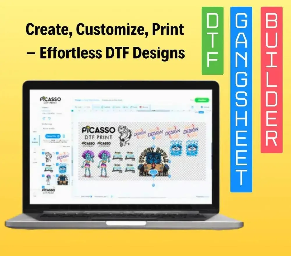 Creating Stunning Designs with the DTF Gangsheet Builder