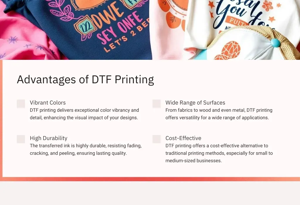 Advantages of DTF Printing You Should Know About