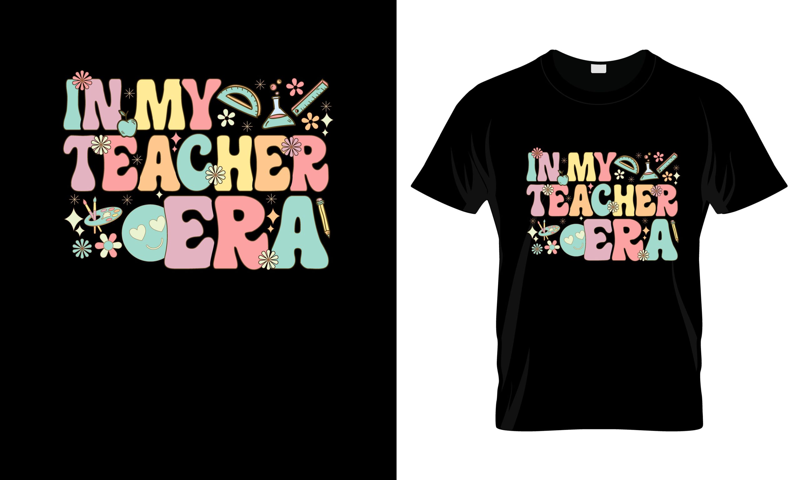 Seasonal Teacher T-shirt Design Inspiration