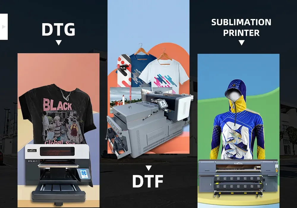 DTF vs DTG vs Sublimation: Which Printing Method Fits You