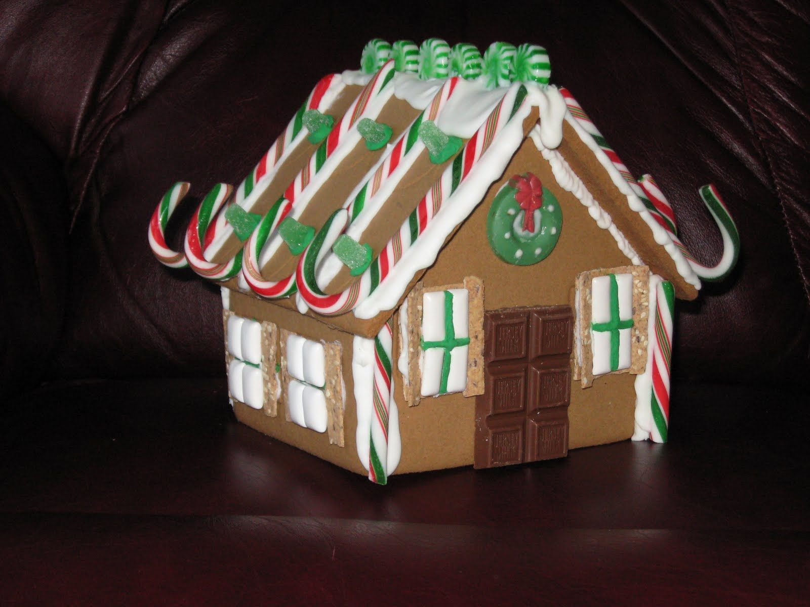 Candy Canes And Gingerbread House Transfer Designs