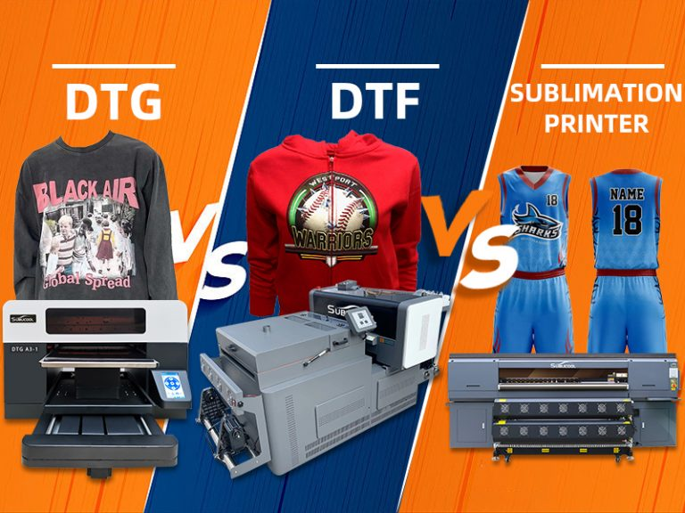DTF, DTG, and Sublimation Printing: Understanding Differences
