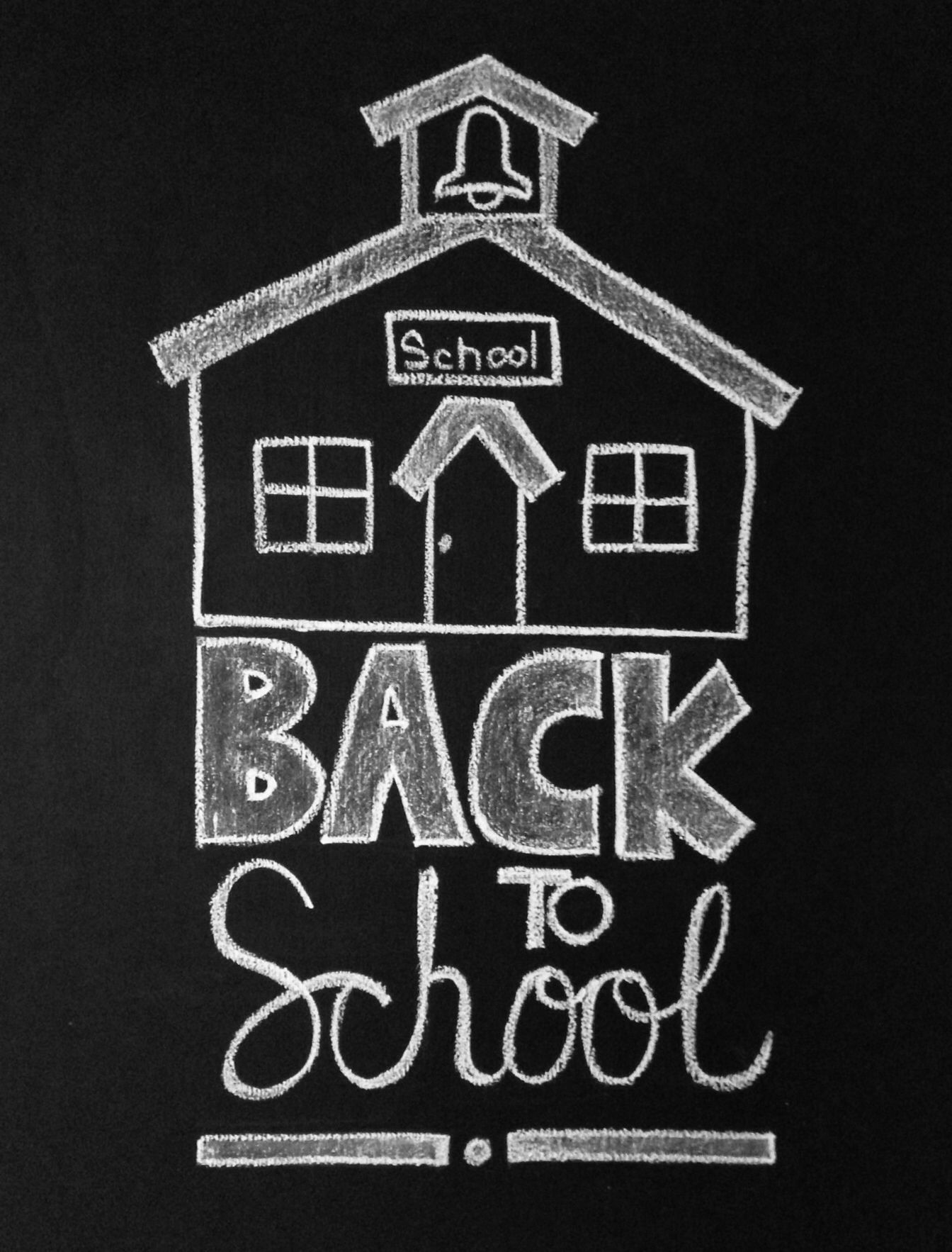 Back-to-school Prints Featuring Chalkboard Art