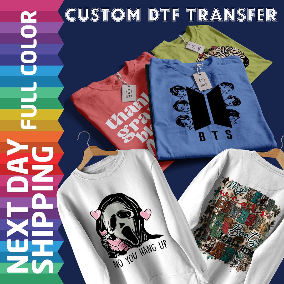 Customizable Dtf Transfers For Team Spirit