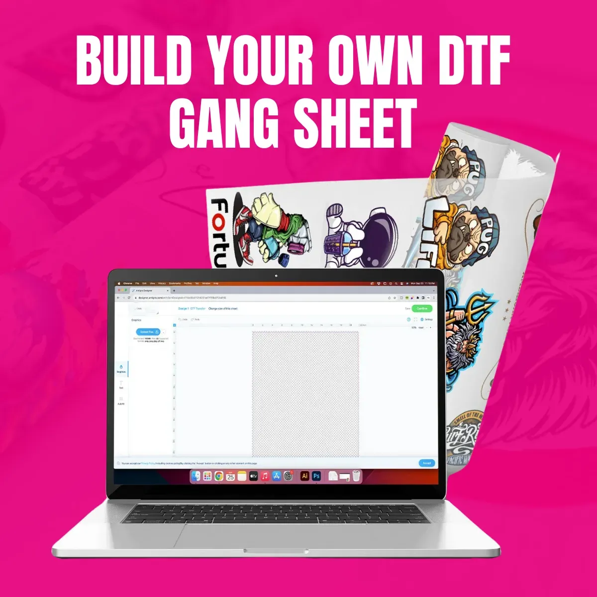 DTF gangsheet builder: Features boosting layout efficiency