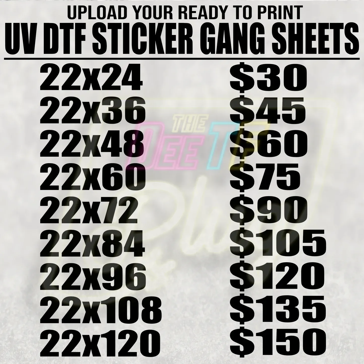 UV DTF Gangheet prints: Master vivid color results