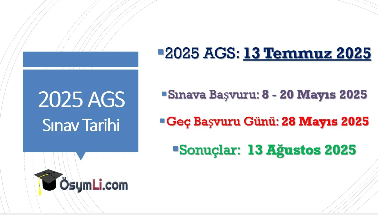2025 AGS sonuçları ne zaman açıklanacak?