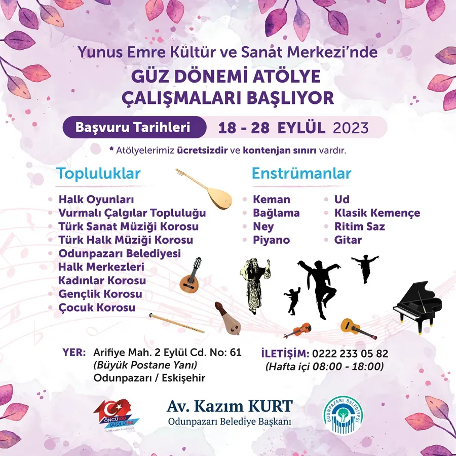Kültür ve Sanat Eğitiminde Yenilikler: Atölyeler ve Çevrimiçi Kurslar