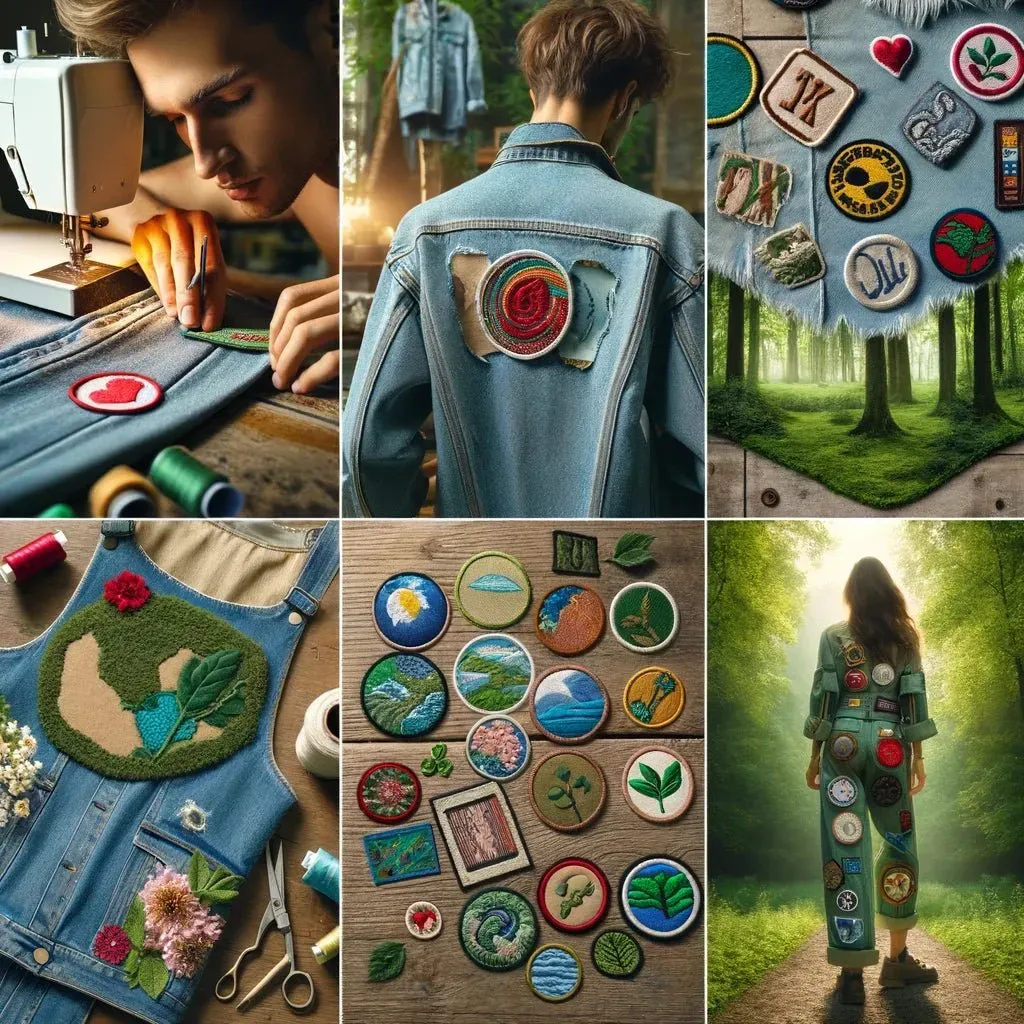 Sustainable fashion with patches: Upcycling clothes