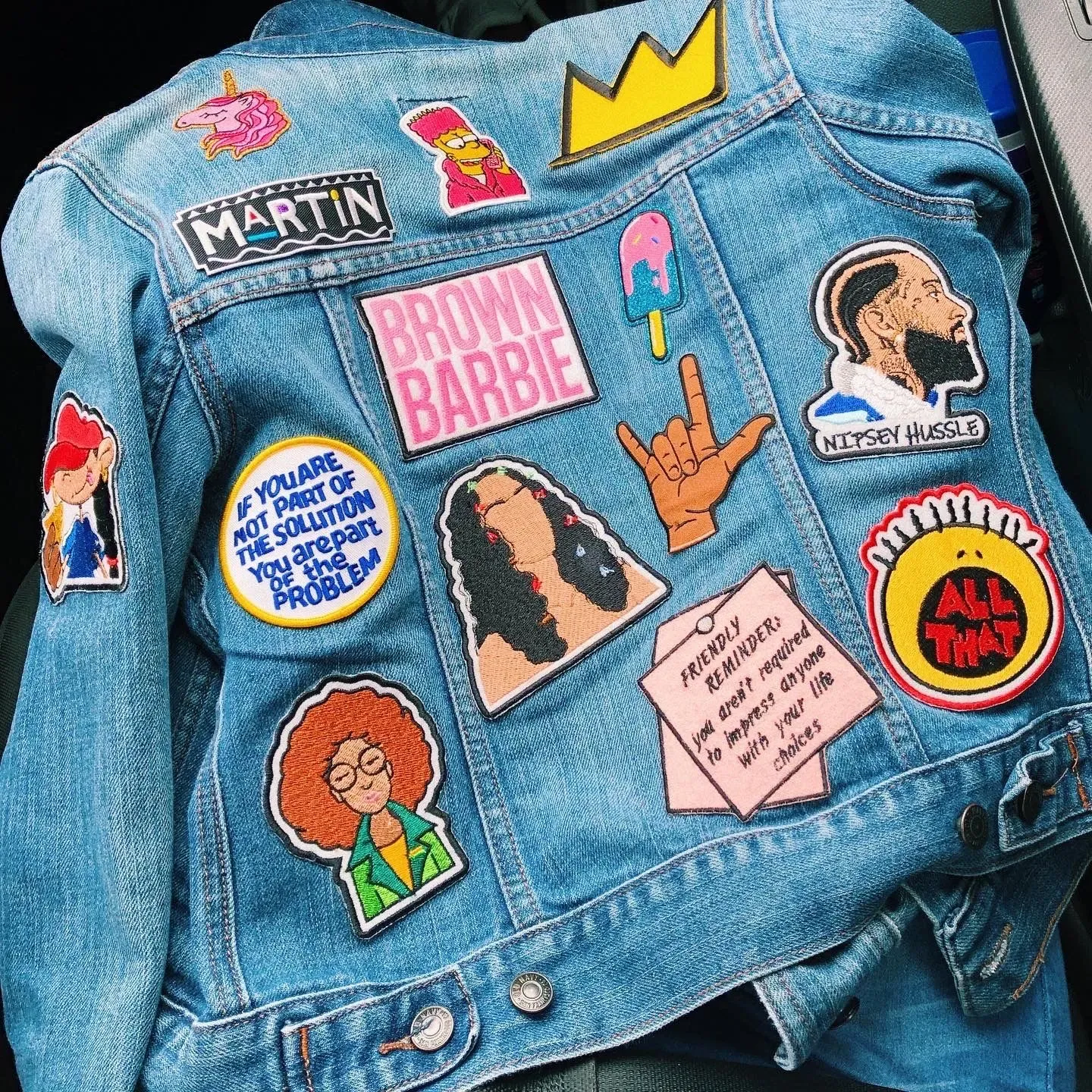 Patch ideas for denim jeans and jackets: 12 creative patches