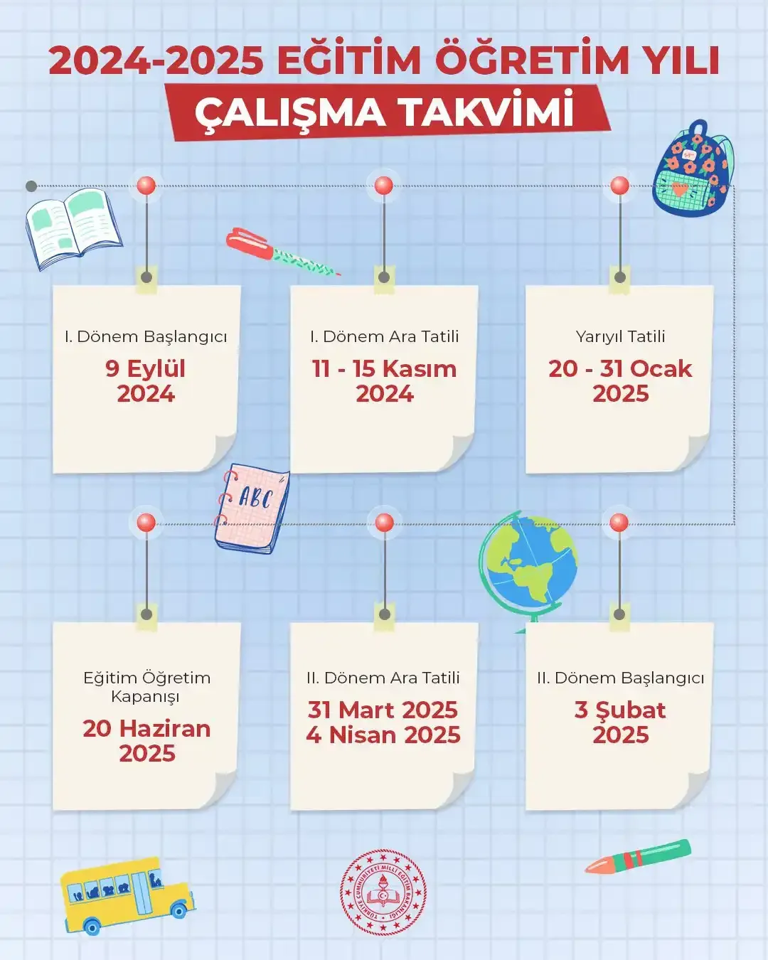 2024-2025 Okul Kapanma Tarihleri Belli Oldu