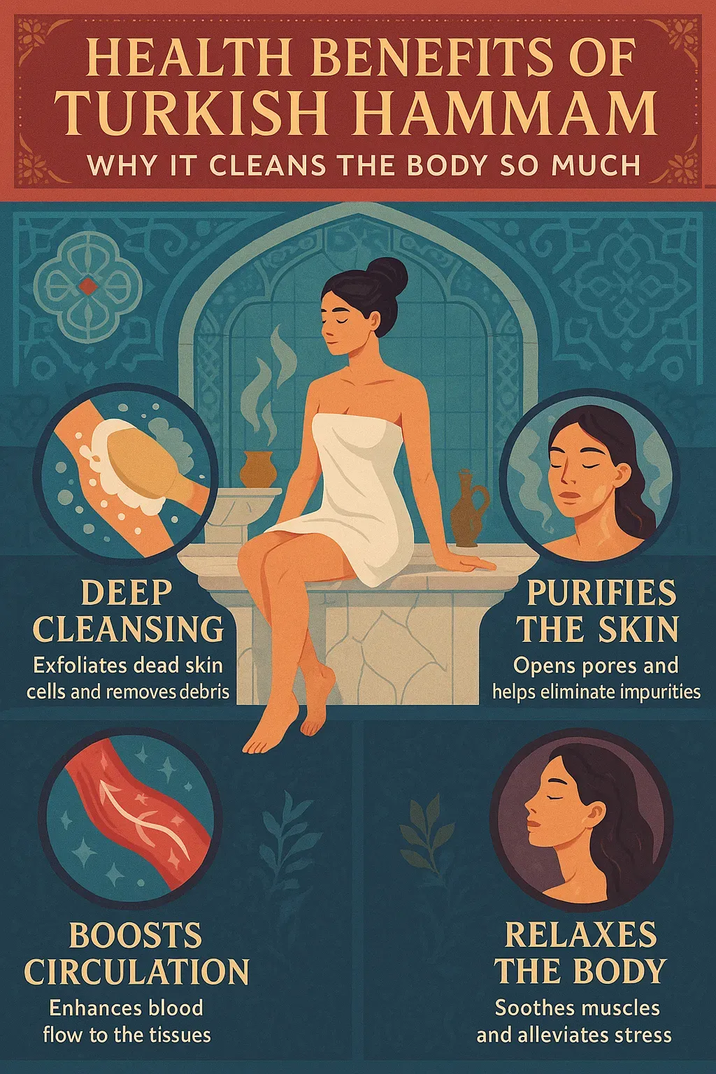 Turkish hammam benefits: relaxation, detox, rejuvenation