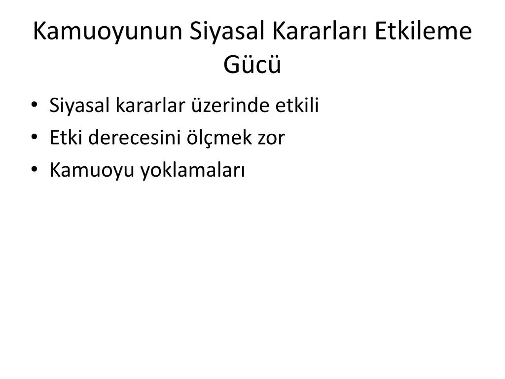 Seçimler ve Kamuoyunu Şekillendiren Kararlar: Gündem Analizi