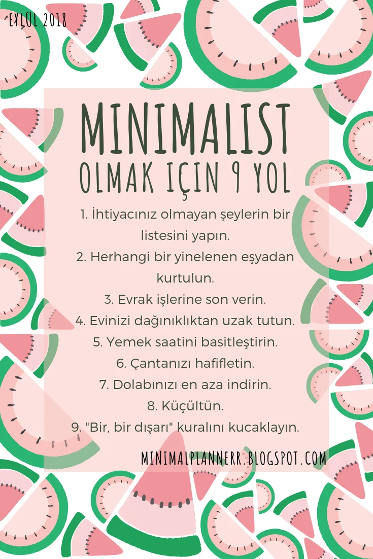 Minimalist Yaşam Tarzı Benimseme Yöntemleri