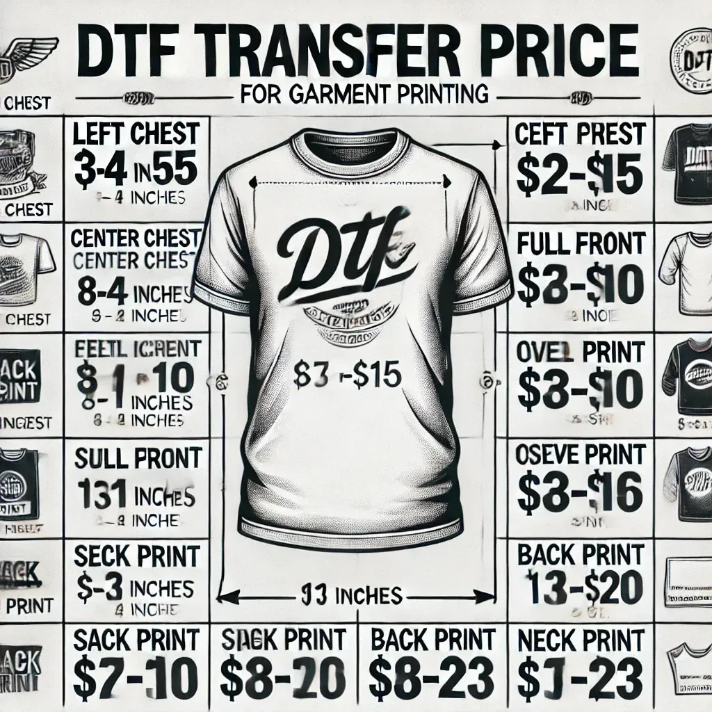 DTF Transfer Pricing: How to Price Your Custom Tees