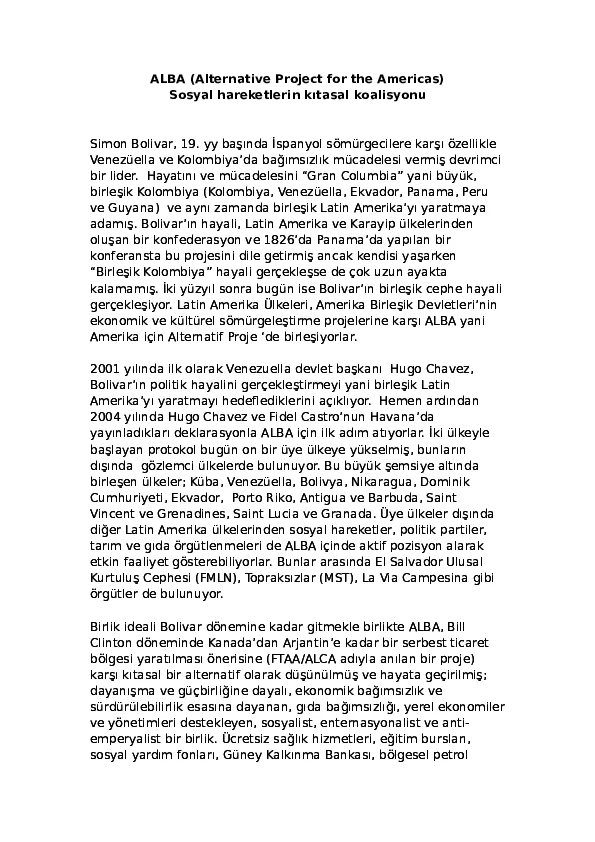 Latin Amerika’da Sosyal Hareketlerin Yükselişi ve Siyasi Değişimler