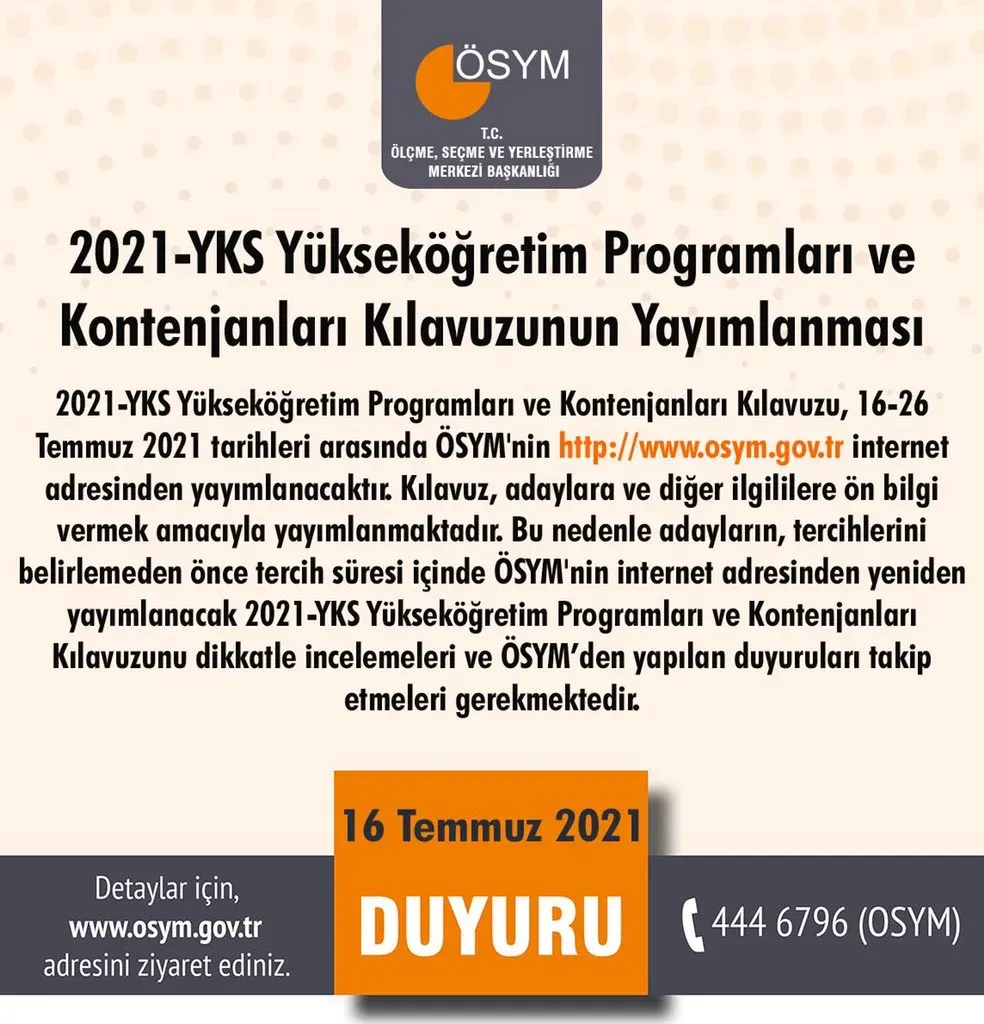 Yükseköğretim Programları: 2025-YKS Kılavuzunda Yeni Fırsatlar