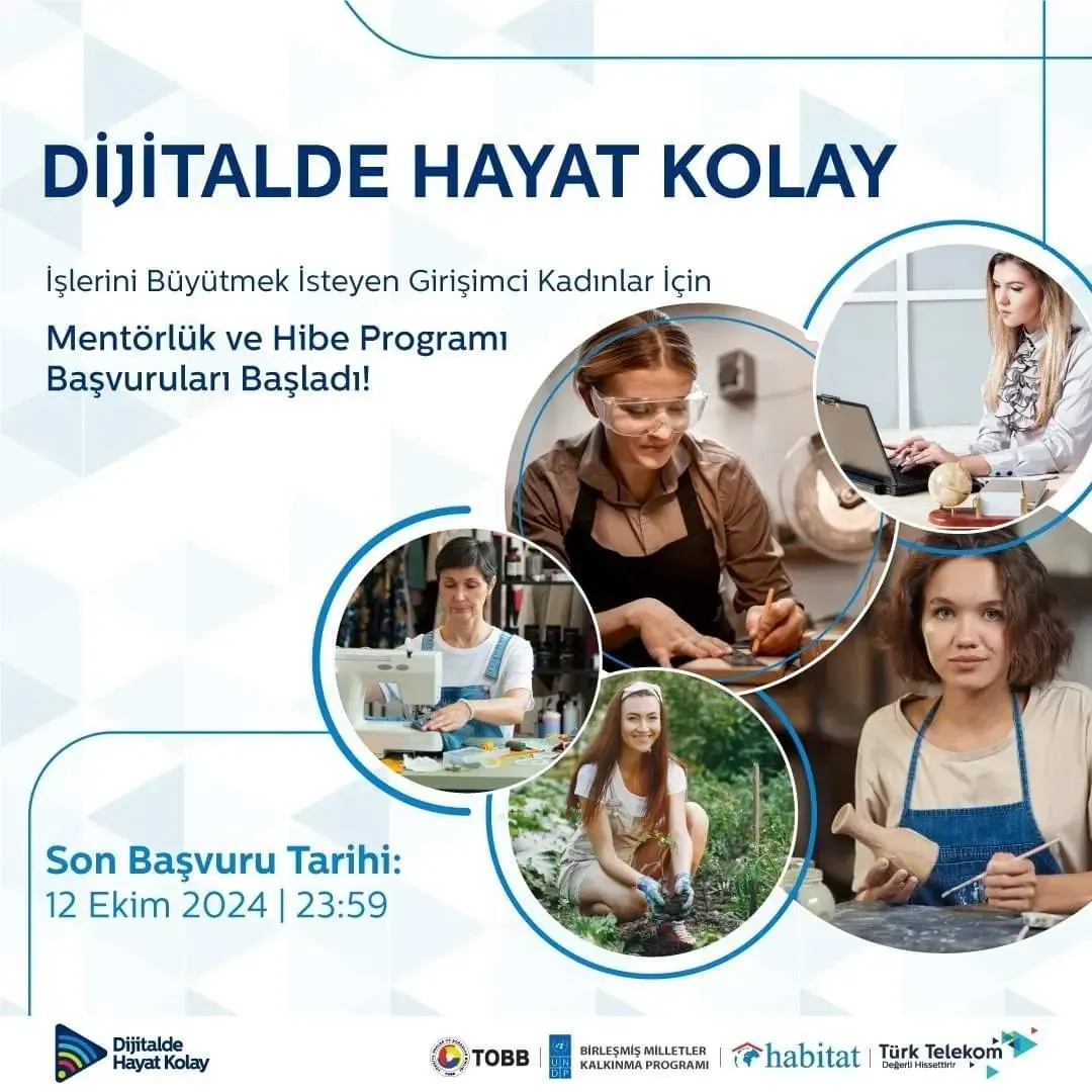 Dijitalde Hayat Kolay: Kadın Girişimcilere Destek Programı