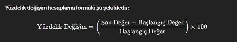 Yüzde puanı ve yüzde değişimi: Hangi Durumlarda Kullanılır?