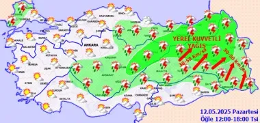 Türkiye hava durumu: Sağanak yağış ve fırtına etkisi