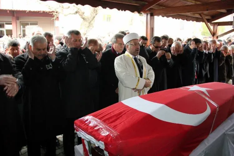 Ahmet Kahraman cenazesi: Törende Erdoğan'dan başsağlığı