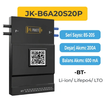JK Smart Bms - 8s-20s 200a - 0.6a - JK-Bd6A20S20P