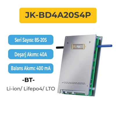 JK Smart Bms - 8s-20s 40a- 0.4a - JK-BD4A20S4P