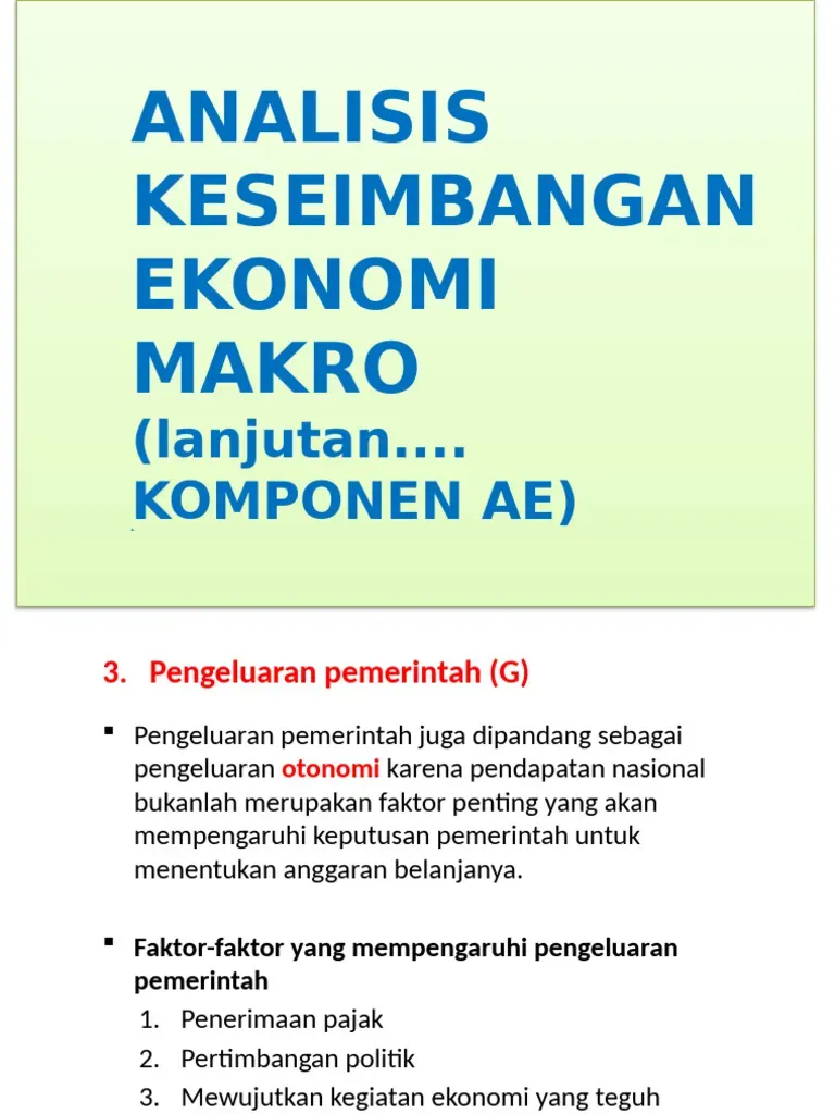 Analisis Ekonomi Makro: Ekonomi Dinamiklerini Anlamak