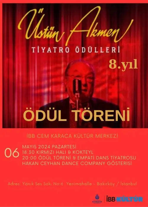 Üstün Akmen Tiyatro Ödülleri Adayları Açıklandı