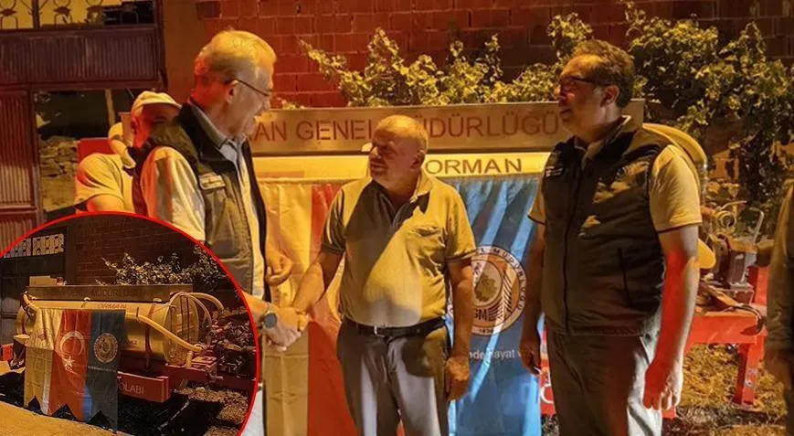 Yangın Bölgesine Hediye Su Tankeri ile Destek