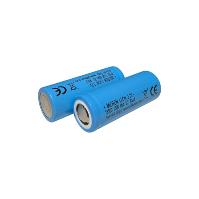 Micron - 18500 Boy - 3.7 Volt 1500 mAh 3C Li-ion Şarjlı Pil