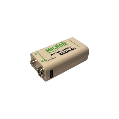 Micron 9 Volt Şarjlı Pil Type-C Girişli
