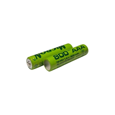 Micron - AAA Boy 1.2 Volt 800 mAh Ni-Mh Şarjlı Pil - Başlı -2li Blister
