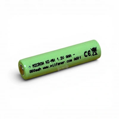 Micron - AAA Boy 1.2 Volt 800 mAh Ni-Mh Şarjlı Pil - Başsız