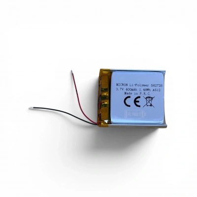Micron - Polimer Pil - 582728 - 3.7 volt 400 mAh - Devreli