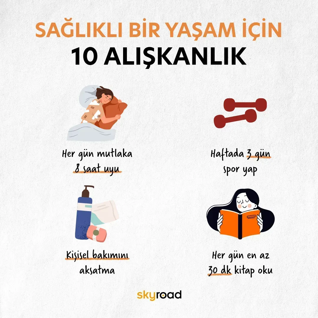 Günlük Enerji İçin Sağlık ve Yaşam 10 Basit Alışkanlık