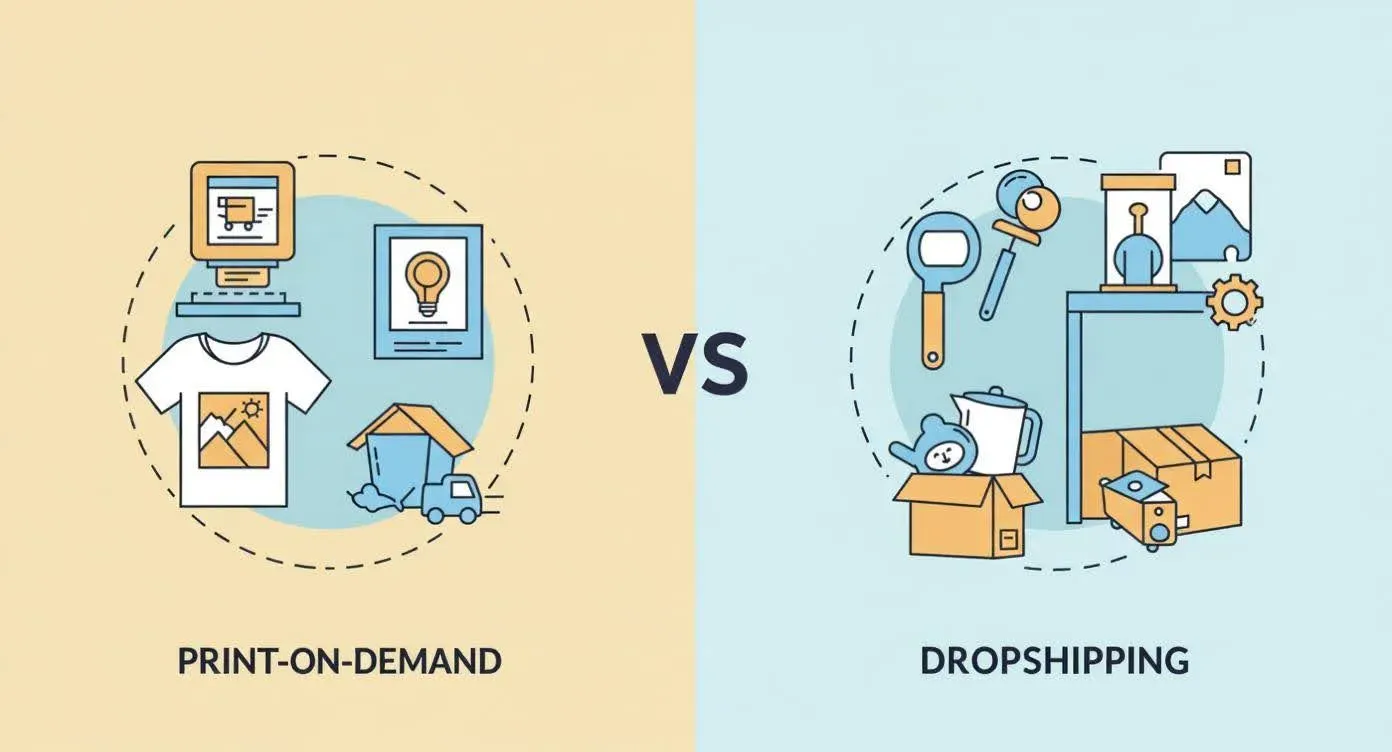 Print on Demand vs Dropshipping: Key Differences for Artists