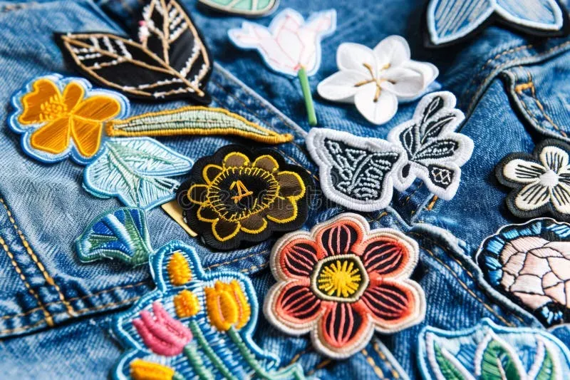 Embroidered patches for denim: trends, sizes, placement