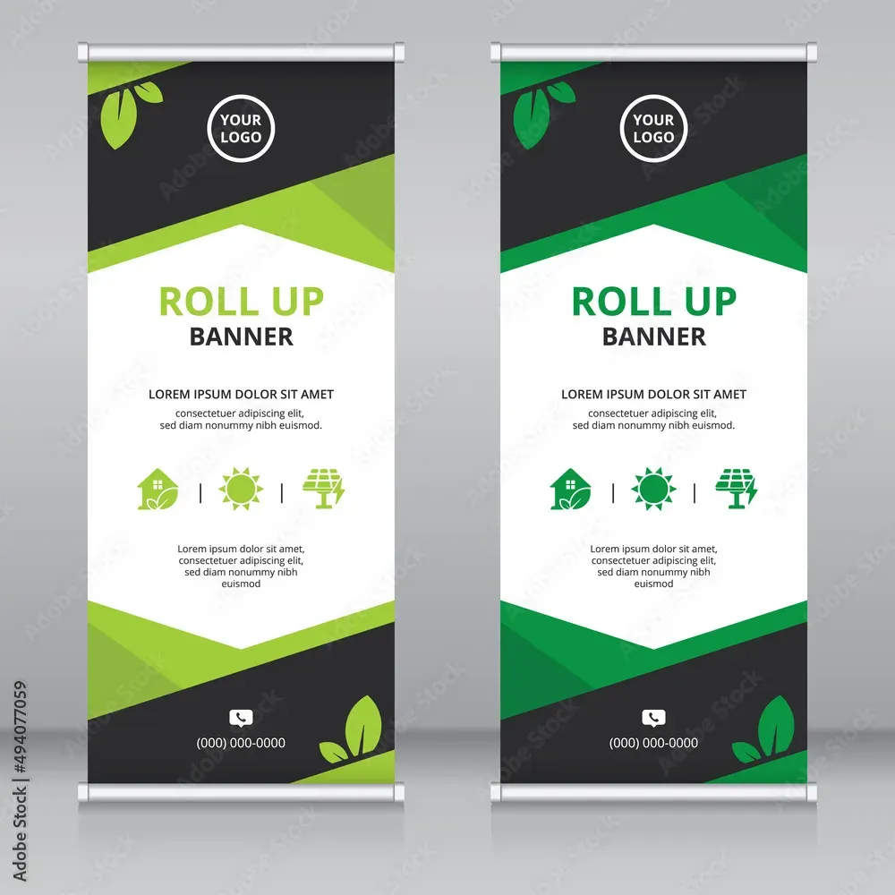 eco-friendly custom roll up banners: materials & printing