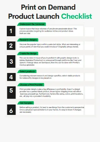 Print on Demand Launch Checklist for Your Store Today