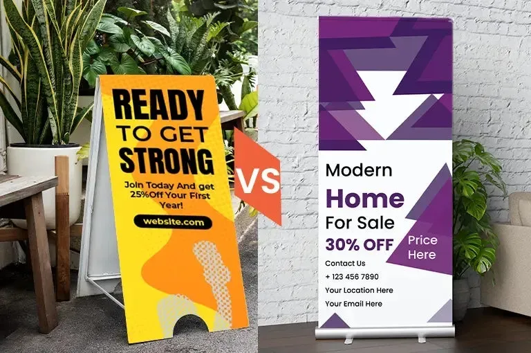 Custom banners vs signage: Choosing the right visual