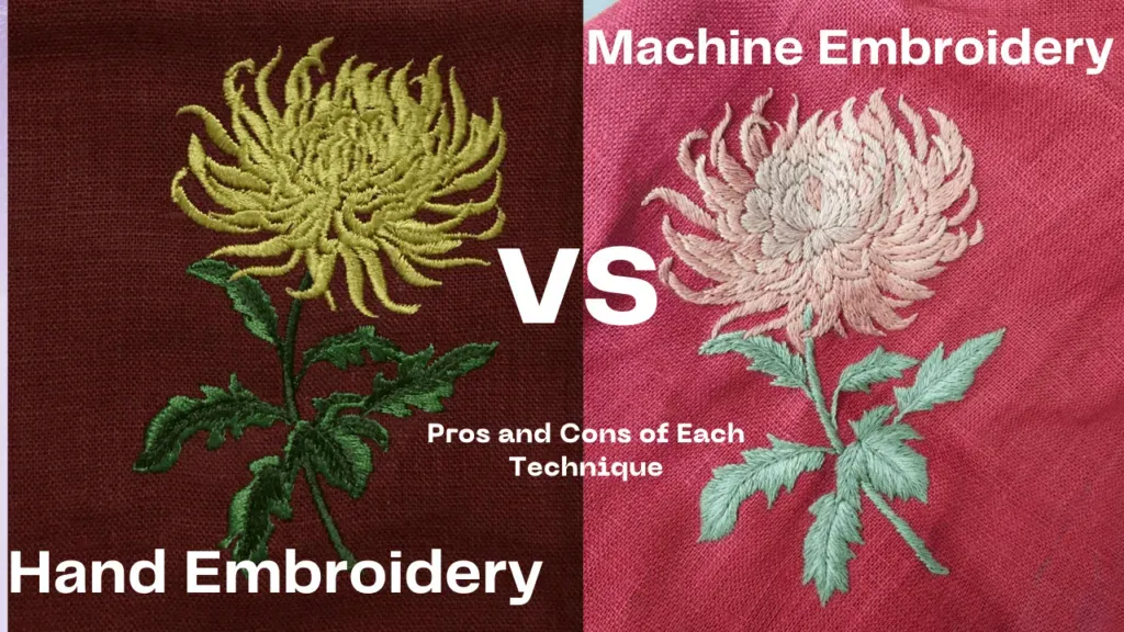 Machine embroidery vs hand embroidery: The right path
