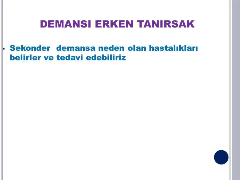 Erken Demans: Yaşam Tarzı ile Risk Faktörleri
