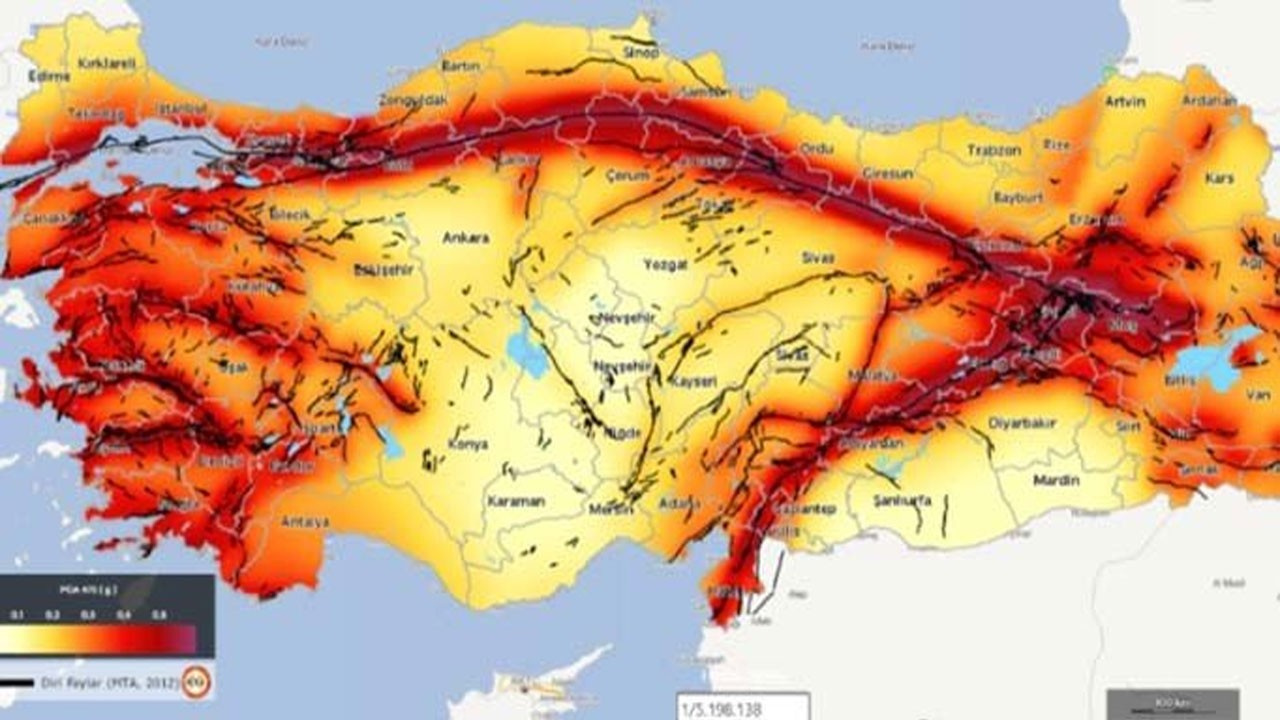 Yeni Deprem Haritası Tüm Türkiye’de Gündem Oldu