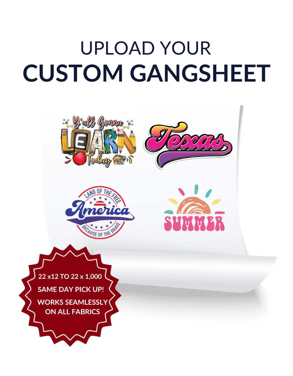 Upload DTF Gangsheet